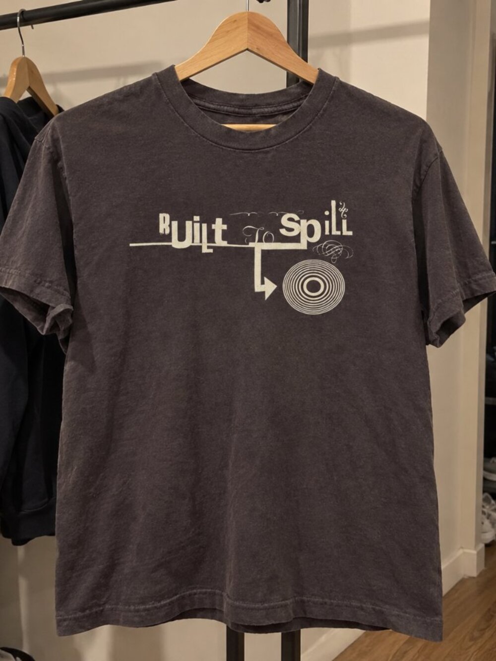 Built to Spill Graphic T-Shirt – Distressed Record Print Tee
